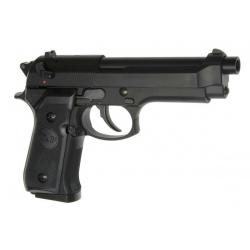 Réplique pistolet M92 gaz Noir GNB Réplique-PG1004