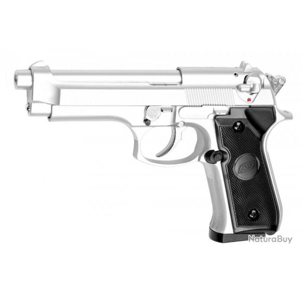 Rplique pistolet M92 gaz Noir GNB Rplique - Silver-PG1005