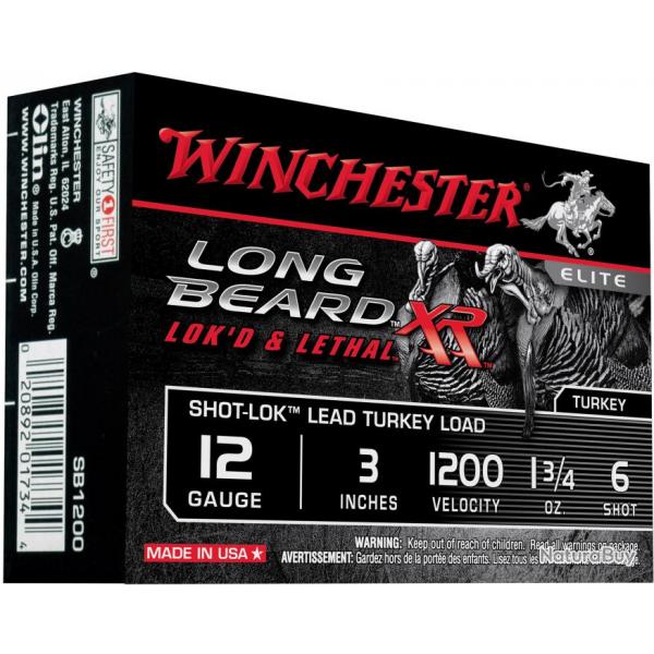Cartouches Winchester XR long beard Cal. 12 76 Winchester Long Beard XR P MW3682