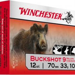 Cartouches Winchester chevrotines buckshot Cal. 12 70 CHEVROTINES BUCKSHOT MW1212