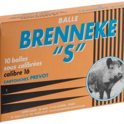 Cartouches Prevot à balle Brenneke-S - Cal. 16/67 BRENNEKE S Cal.16-67-MP516