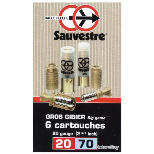 Cartouches Sauvestre gros gibier - Cal. 20/70 Balle Sauvestre - 20/70-MS220
