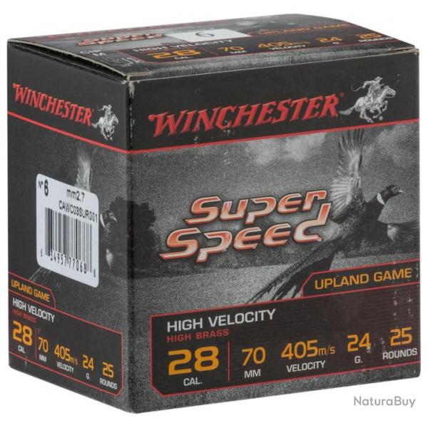 Cartouches Winchester Super Speed calibres 28 70 SPEED. culot de 15 MW1208