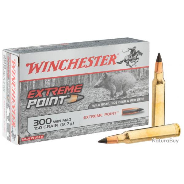 Munitions Winchester cal . 300 Win Mag - grande chasse Balle Extreme Point-BW2998