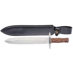 Dague de chasse avec manche en bois clair-LC3717