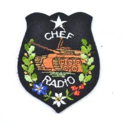 Patch fantaisie Armée Française années 1970 - 1980. Chef Radio (char blindé)