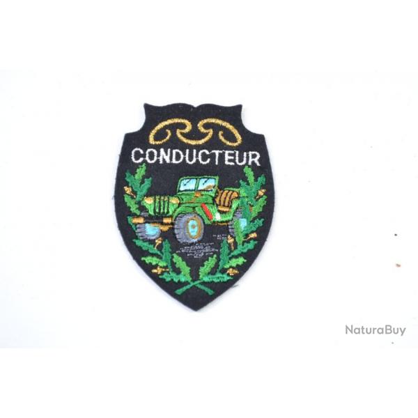 Patch fantaisie Arme Franaise annes 1970 - 1980.  Conducteur jeep