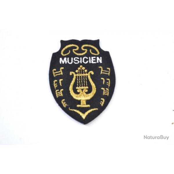 Patch fantaisie Arme Franaise annes 1970 - 1980.  Musicien