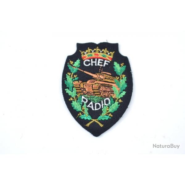 Insigne patch brod annes 1970 - 1980. Arme Franaise Chef Radio blinds
