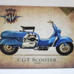 Rare plaque tôle 20X30 MV AGUSTA CGT SCOOTER 1952 moto vintage style email