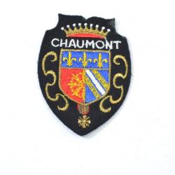 Insigne patch brodé années 1970 - 1980. Armée Française Chaumont  (Camp militaire)