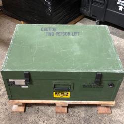 ORIGINAL AUTHENTIQUE US ARMY LARGE GARRETT CONTAINER SYSTEMS CUSTOM CASE ALUMINIUM EX COND !!!