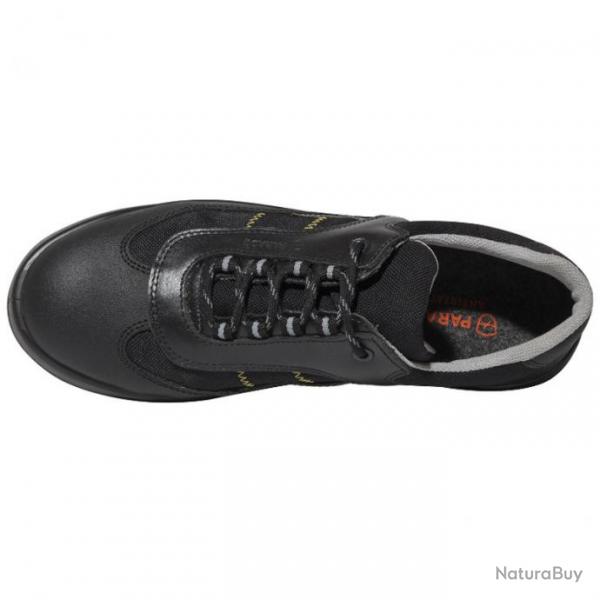 Collection de sneakers de scurit mixte en cuir S1 ou S1P Parade Protection Noir JERICO