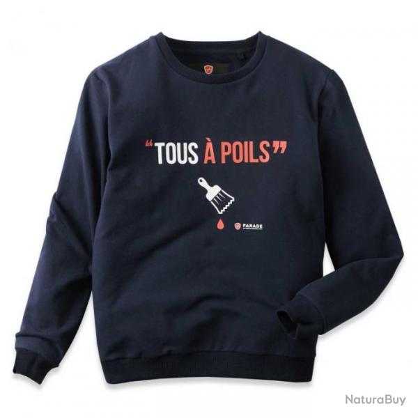 Collection de sweats professionnels  motifs humoristiques Parade Protection SWEAT L Bleu marine PSW