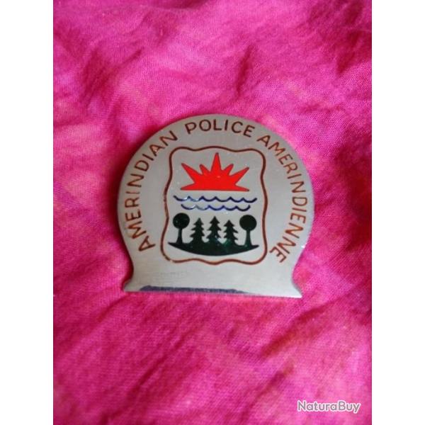 BADGE CASQUETTE POLICE AMRINDIENNES