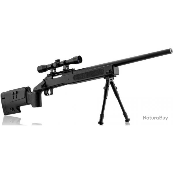 Pack sniper type M40 ressort 1. 9j + bi-pied + lunette 4x32 - Rplique Sniper 