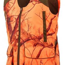 Gilet de chasse femme camo orange Milano Stagunt