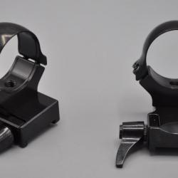 Colliers Acier Rusan QD avec extension  - CZ 550 - Diamètre 30mm - Hauteur 15 mm MEDIUM