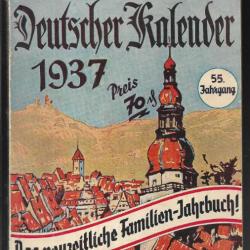 almanach allemand 1937 , rad, adolf hitler , tirol, secours d'hiver, pubs anciennes , reichsbahn,