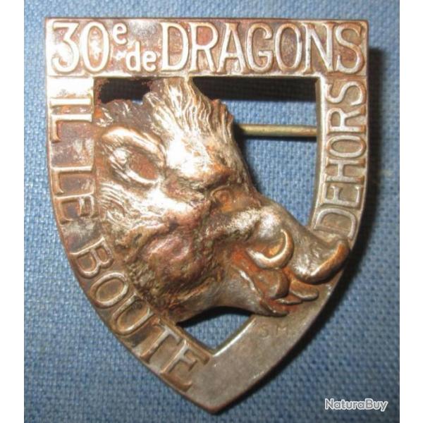 Insigne 30 Rgiment dragons ABPD 1939