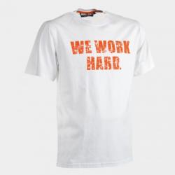 T-shirt homme 100% coton à manches courtes HEROCK Anubis S Blanc