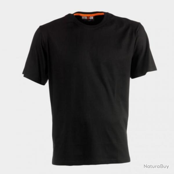 T shirt pour homme 100 coton HEROCK Argo Noir
