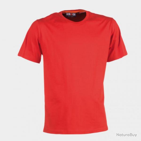 T shirt pour homme 100 coton HEROCK Argo Rouge