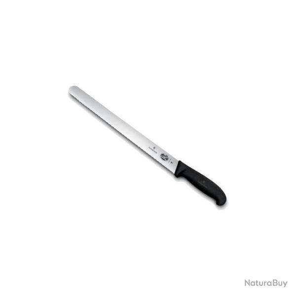 Victorinox - Couteau A Jambon Noir Lame Inox Dente 36cm - 5.4233.36
