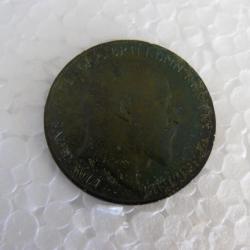 37, 1 pièce de monnaie anglaise one penny 1910