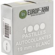 Pastille 19mm Velcro boîte de 200 pastilles blanc
