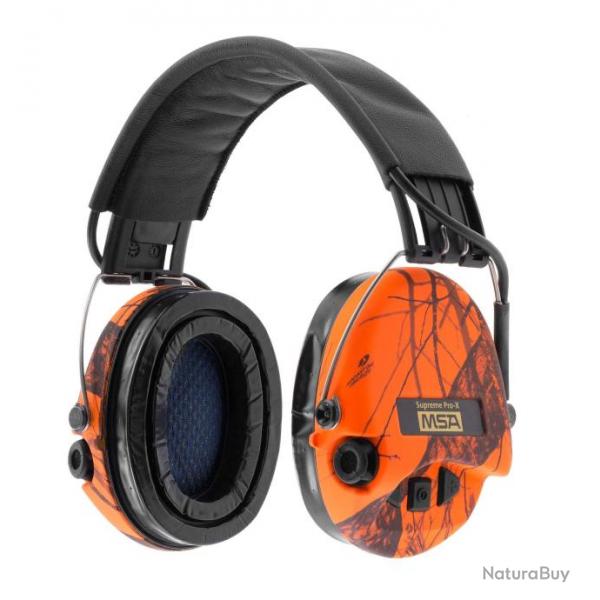 Casque audio amplifi MSA SUPREME PRO X Camo Orange-SOR502