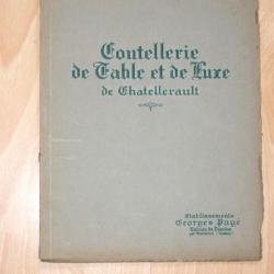 catalogue coutellerie CHATELLERAULT 12 planches revue brochure -  (d8z)