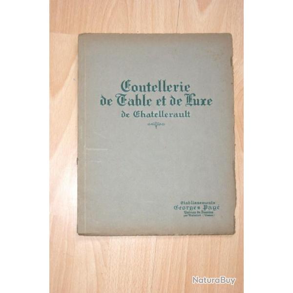 catalogue coutellerie CHATELLERAULT 12 planches revue brochure -  (d8z)