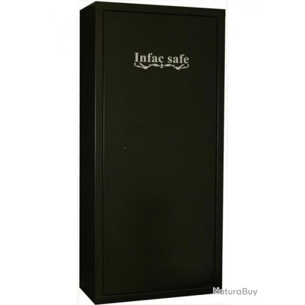 Armoire Forte INFAC Gamme SENTINEL 11 + 3 armes avec lunette + coffre interieur + tagre