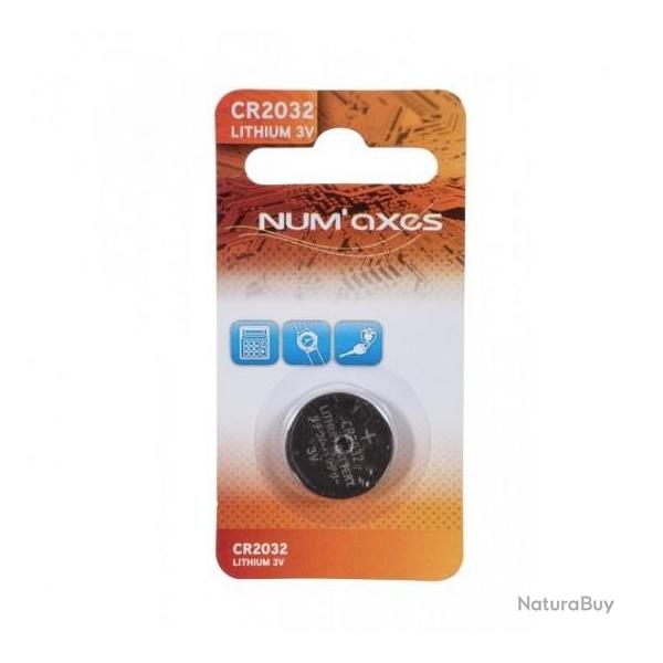 Piles CR2032 Lithium NUM'AXES 3V