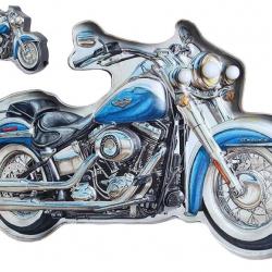 Enseigne vintage 3D à Led à offrir / Moto Harley Bleu