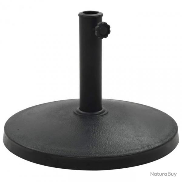 Pied base socle rond de parasol rsine diamtre 38 et 48 mm 10 kg noir 2202081