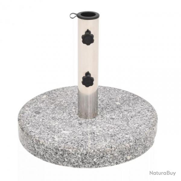 Pied base socle de parasol granite tube en acier inoxydable rond 22 kg 2202092