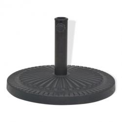 Pied base socle de parasol résine rond diamètre 38 et 48 mm noir 14 kg 2202088