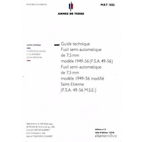 Lot guides techniques armes arme de terre