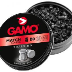 5 boites de Plombs MATCH CLASSIC 4,5 mm - 2500 plombs - GAMO