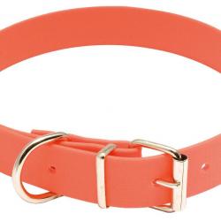 Collier pour chien Country Biothane orange fluo 40 cm