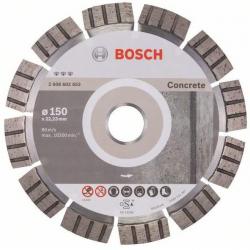 Disque à tronçonner diamanté Best for Concrete 150 x 22,23mm Bosch