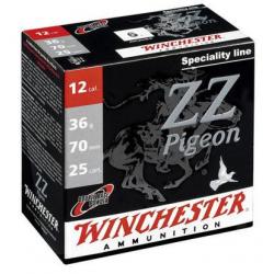 CARTOUCHES WINCHESTER ZZ PIGEON Cal.12 70 bourre jupe 36G