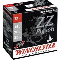 Cartouches WINCHESTER ZZ PIGEON Cal.12 70 bourre jupe 36G