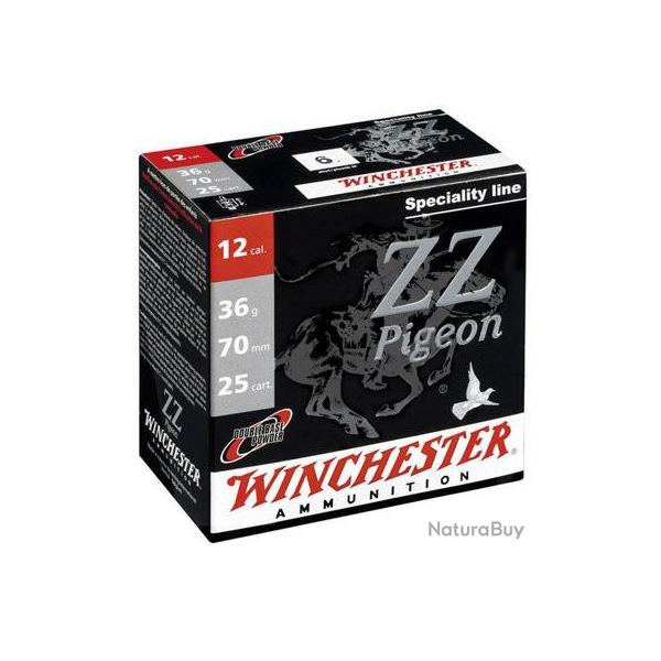 CARTOUCHES WINCHESTER ZZ PIGEON Cal.12 70 bourre jupe 36G