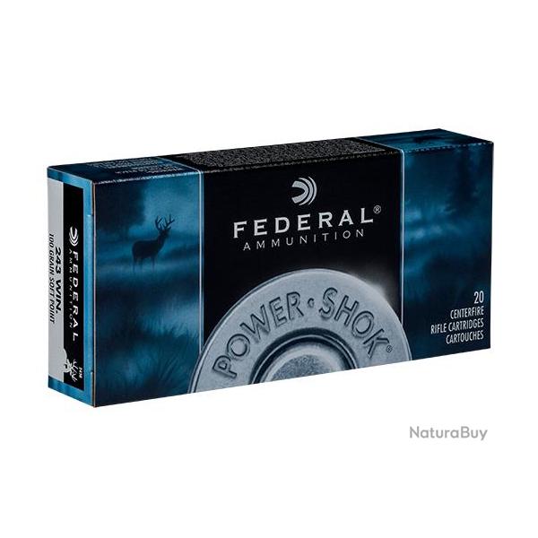 Munitions FEDERAL 243 Win 100grains Soft Point