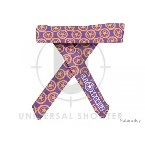 Bandeau violet avec toiles oranges GI Sportz