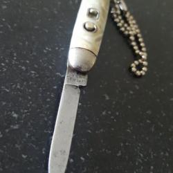 Rare (porte clé) Ancien couteau automatique IMPERIAL USA miniature à système 1940/50