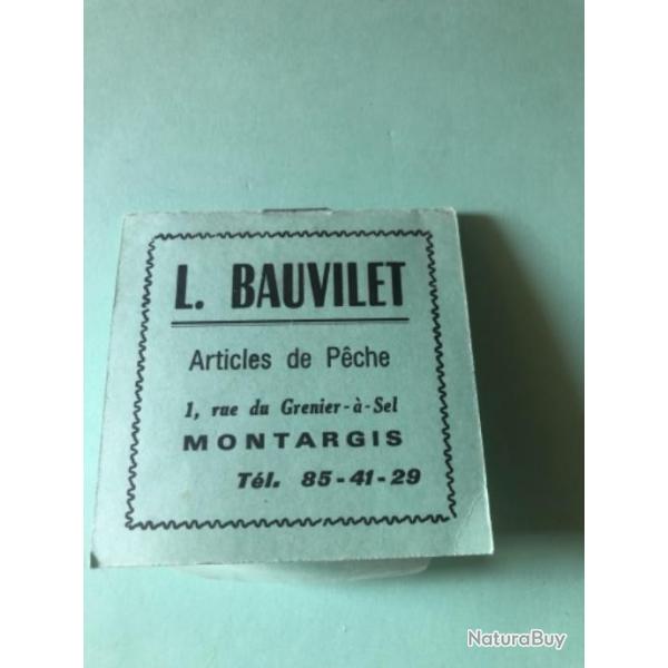 1 pochette hameon mont . Bauvilet    12/16 .incomplte  pche ancien collection